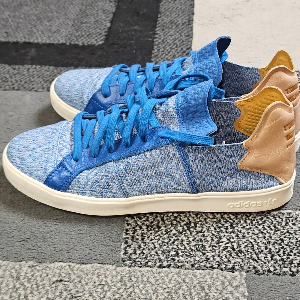 Adidas Pharrell Williams Stan Smith Elastic Mens 10 Blue Marl AQ5779 Good